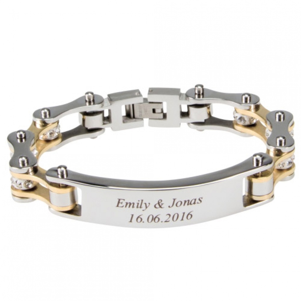 Armband biker (Zilver)