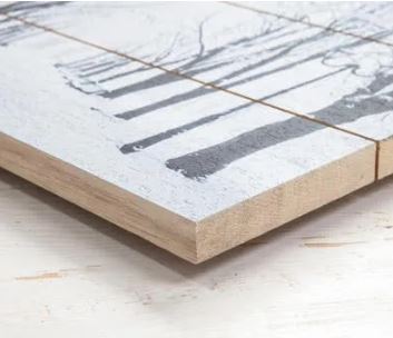 Foto op houten planken